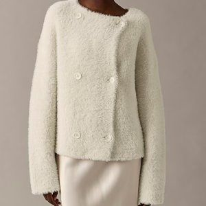 NWT J. Crew Collection oversized double-faced wool-blend jacket - XS